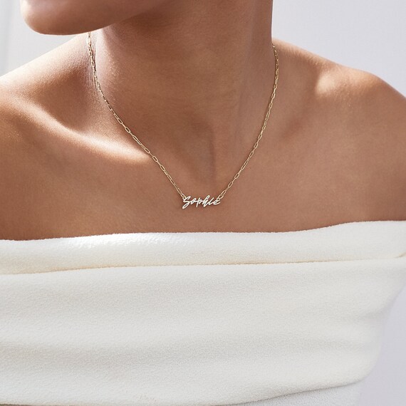 Name link necklace deals
