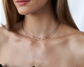 Oak and Luna Inez Initial Name Necklace 