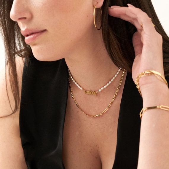 Bold Curb Chain Necklace | Oak and Luna | 925 Silver and