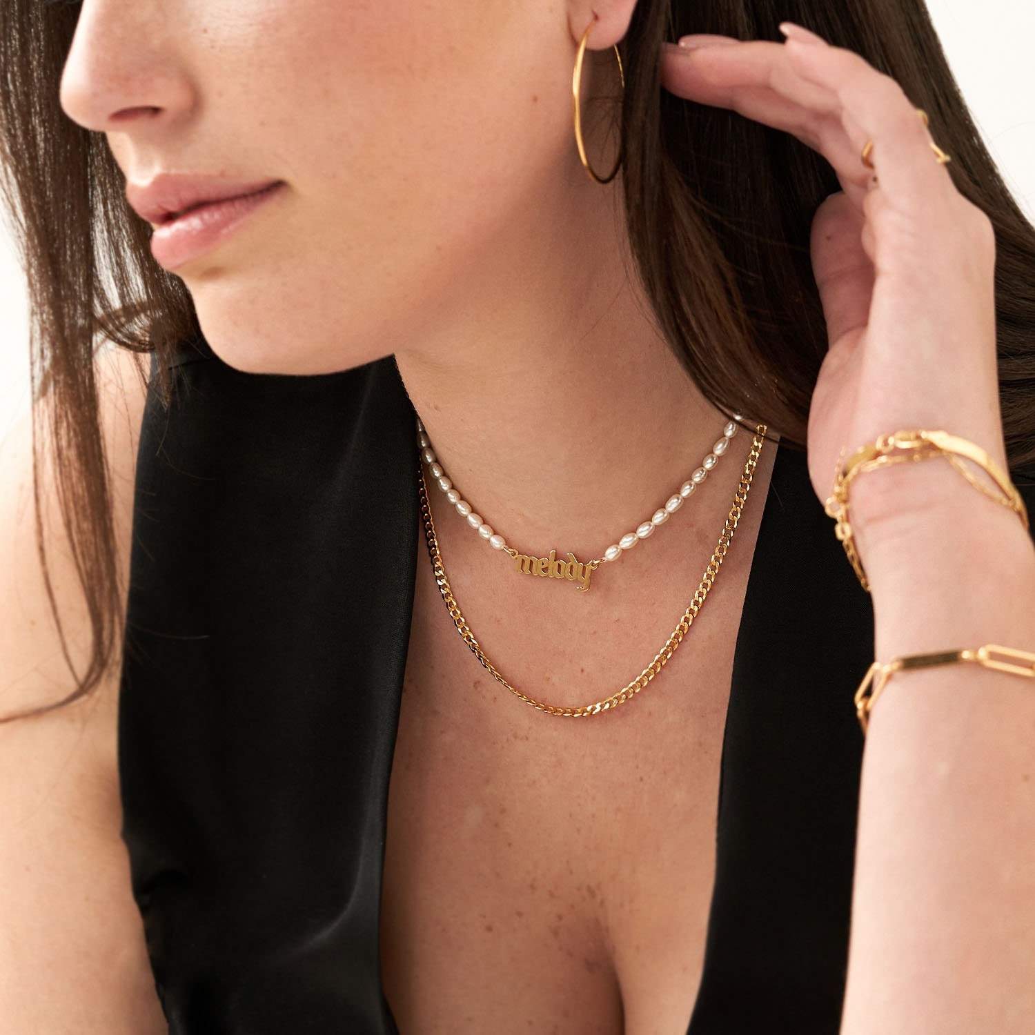 ★PEARLY MORE★ bold chain necklace Bold Curb Chain Necklace | Oak and Luna | 925 Silver and