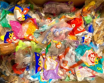 90s and early 2000s McDonald's Teanie Beanie Babies MYSTERY Box| 90s Nostalgia | TY Beanie Babies | 90s Aesthetic | Vintage Toy | Retro Toys