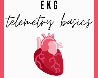 EKG Telemetry Basics (Digital Download) | How to Interpret ECG EKG