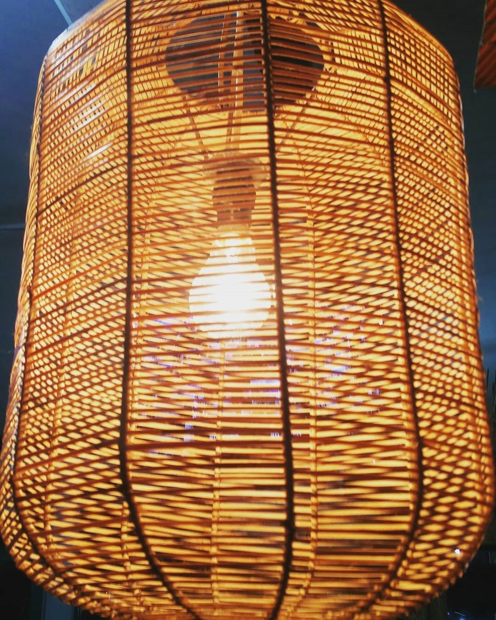 Rattan Floor Lampshade Wicker Floor Lamp Natural Cane Floor Etsy