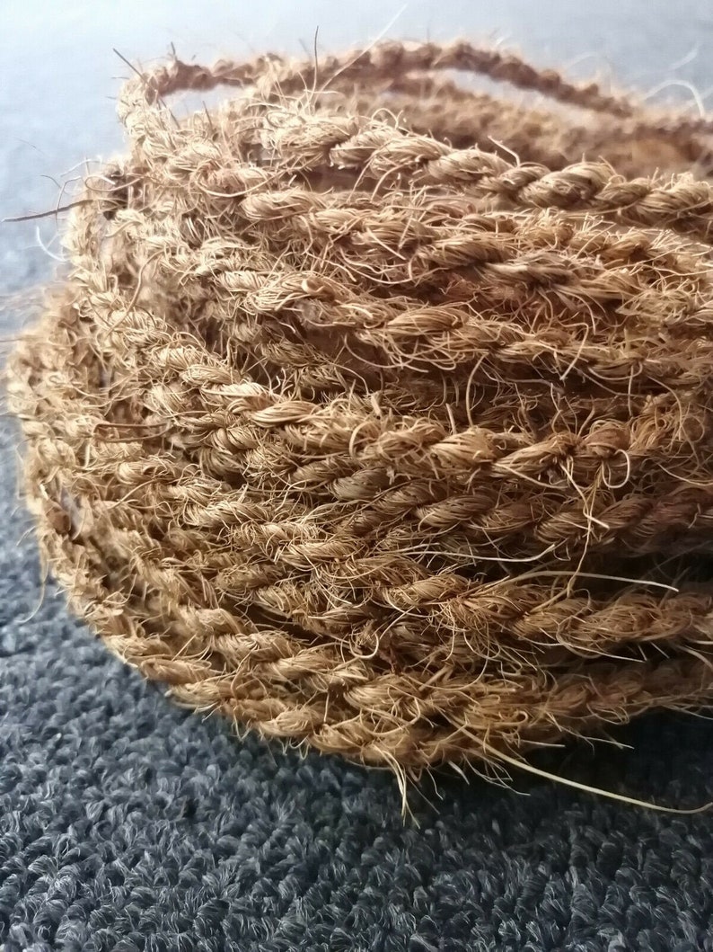 Coconut Fiber Rope Coconut Rope Natural Coconut Rope Handmade Etsy