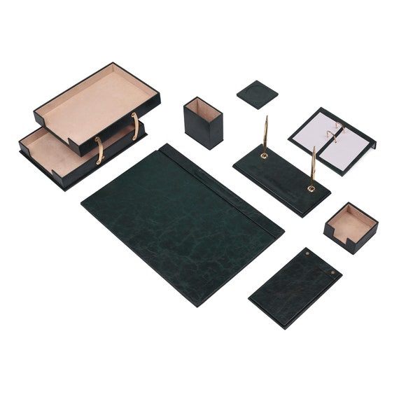 Louis Vuitton Leather Desk Set - Green Decorative Accents, Decor