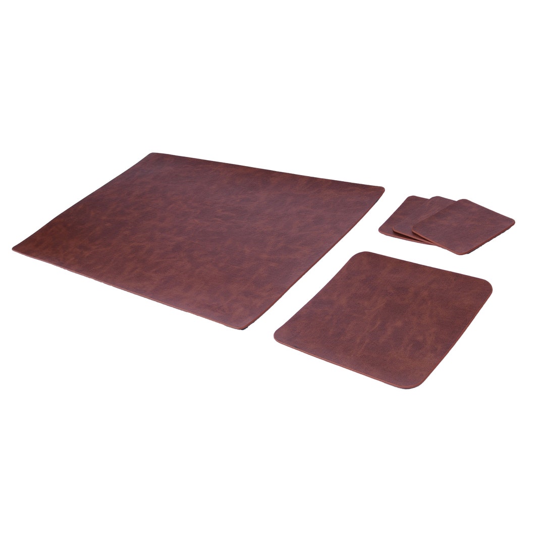 Leather Desk Mat, Desk Pad, Leather Writing Pad, Leather Desk