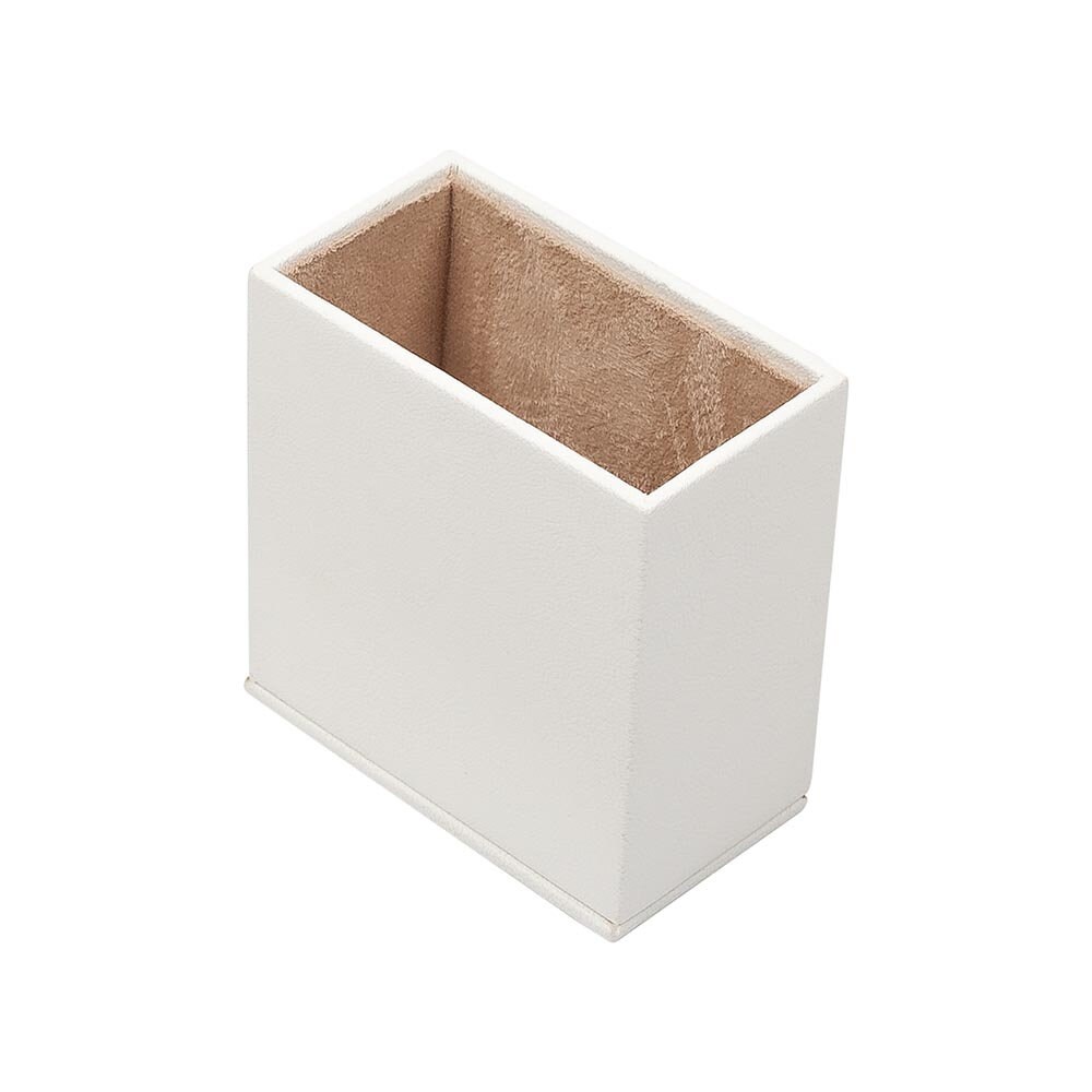 White Leather Desk Set 4 Accessories Etsy