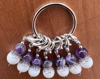 Reihenzähler Set "AMETHYST", 7teilig mit Aufbewahrungsring