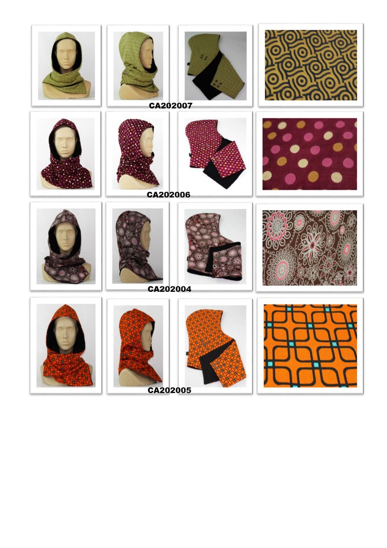 fleece collar fleece lining hood cotton hood handcrafted collar cotton collar Hood neck handmade hood