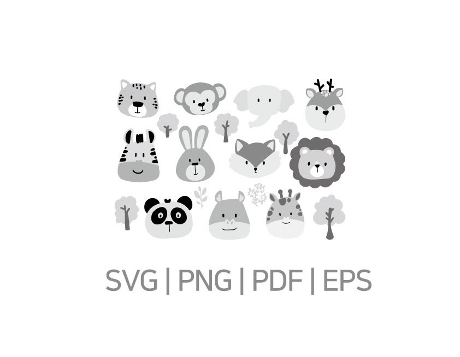 Animal svg animal svg files for cricut animal cricut svg Etsy