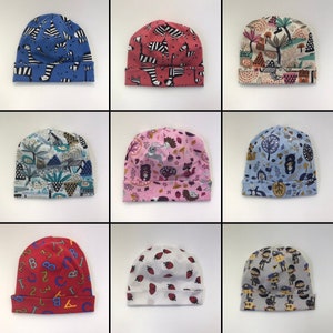 Kids Cotton Jersey Beanie / Hat 1-3 years old