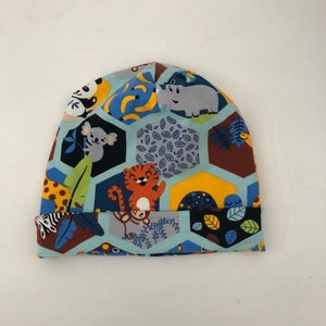 Kids Cotton Jersey Beanie / Hat 1-3 years old