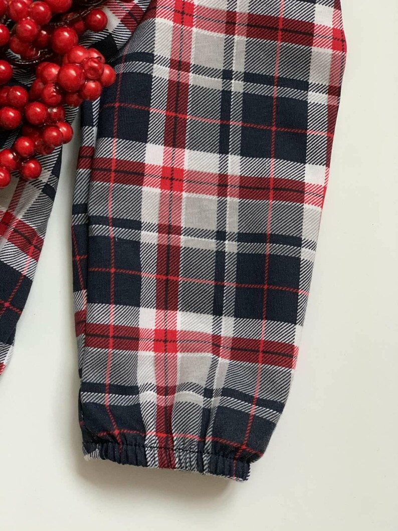Tartan Baby Romper Balloon Baby Romper Baby Girl 1st birthday Bodysuit Dress Baby girl dress Scottish Check Baby Onesie