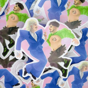 Käärijä and Juiced Klein Vinyl Sticker EuroVision Song Contest Fan-Art