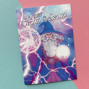 Félicitations, vous avez reçu la meilleure carte de vœux pour votre chirurgie, carte A6 Magic Spell Trans Wizard