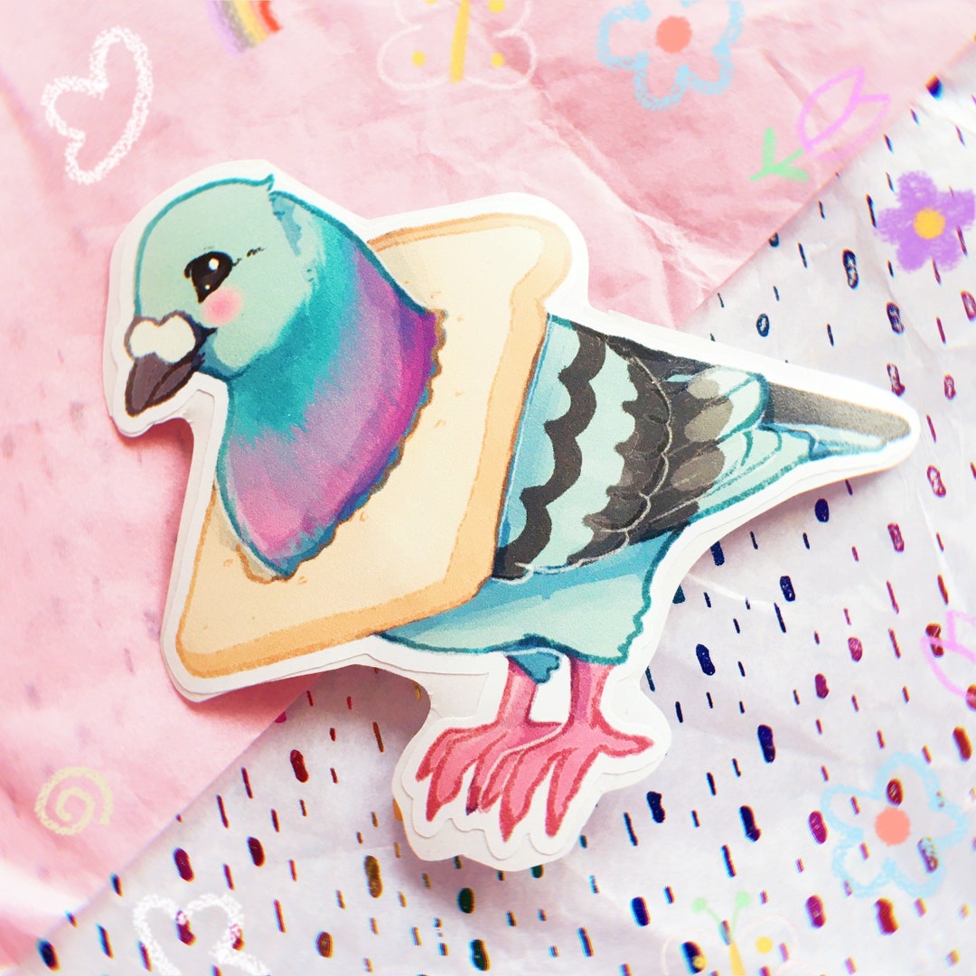 Funky Little Pigeon Sticker for Sale by sillysellsstuff