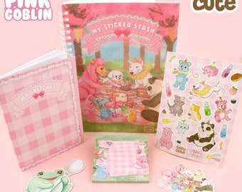 Tofu Cute x LittlePinkGoblin - Sakura Stationery Bundle