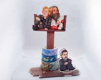 Gay Pirates Washi-Holder Decorative Acrylic Standee Desk Decor Blackbeard Izzy Hands Stede Bonnet