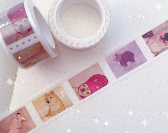 Meme Dog Stamp Washi Tape