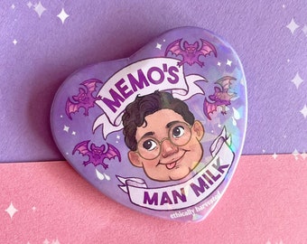 WWDITS Memo’s Man Milk Holographic Button Badge
