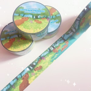 Capybara Paradise 20mm Washi Tape