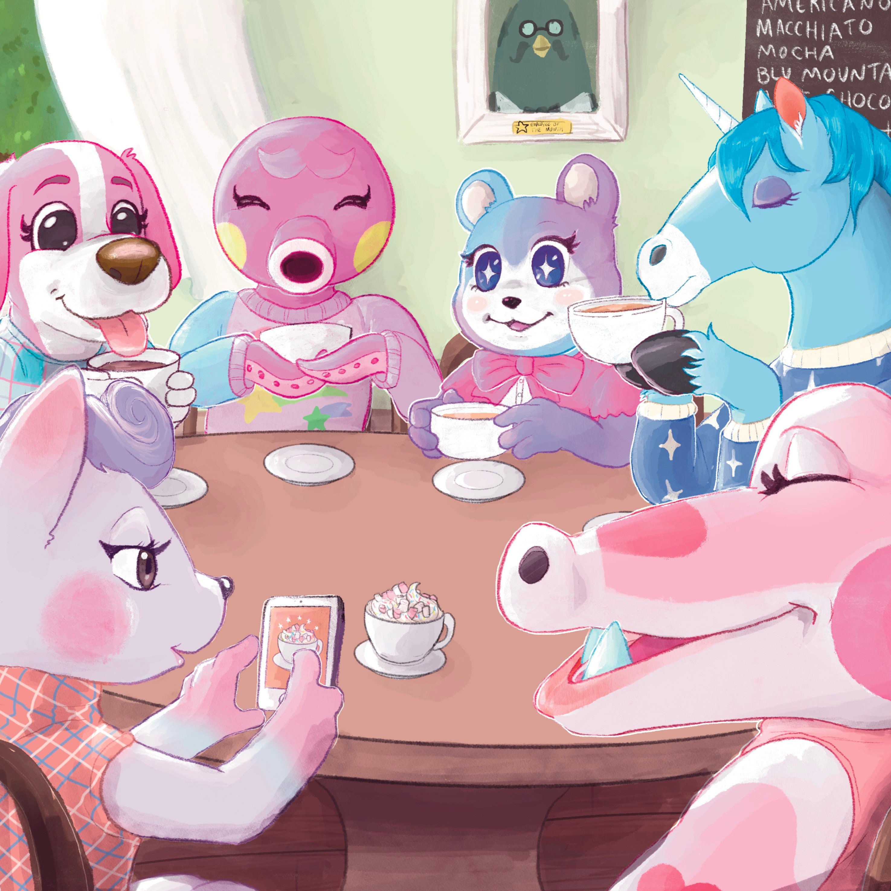 Custom Animal Crossing Inspired Villager Commission Digital | Etsy