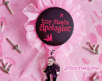 Izzy Hands Apologist Deluxe Handmade Rosette with Acrylic Charm