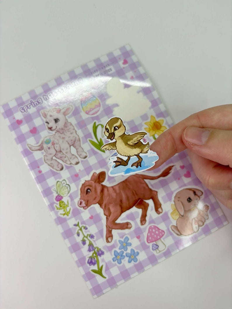 Cute Springcore Sticker Sheet - Etsy