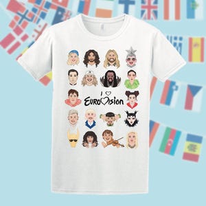 Eurovision Song Contest Iconic Performers SoftStyle Short Sleeved T-Shirt