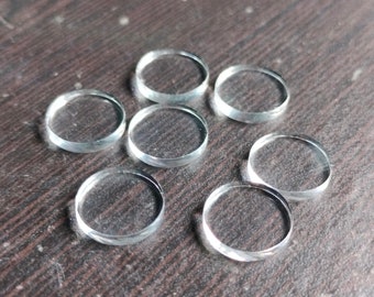 Crystal Quartz Round Coin Shape Both Side Flat Calibrated Gemstone For Earring,Pendant Jewelry Making All Size Available