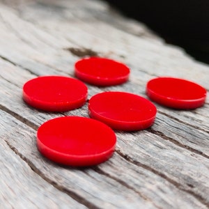 Red Coral Round Shape Both Side Flat Beads Gemstone Cabochon For Jewelry Making Ring,Earring,Bracelet Calibrated Gemstone All Size