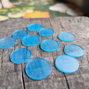 Blue Chalcedony Coin Shape Both Flat Calibrated Gemstones Natural Chalcedony Cabochon Flat Discs All Size Available Wholesale Price