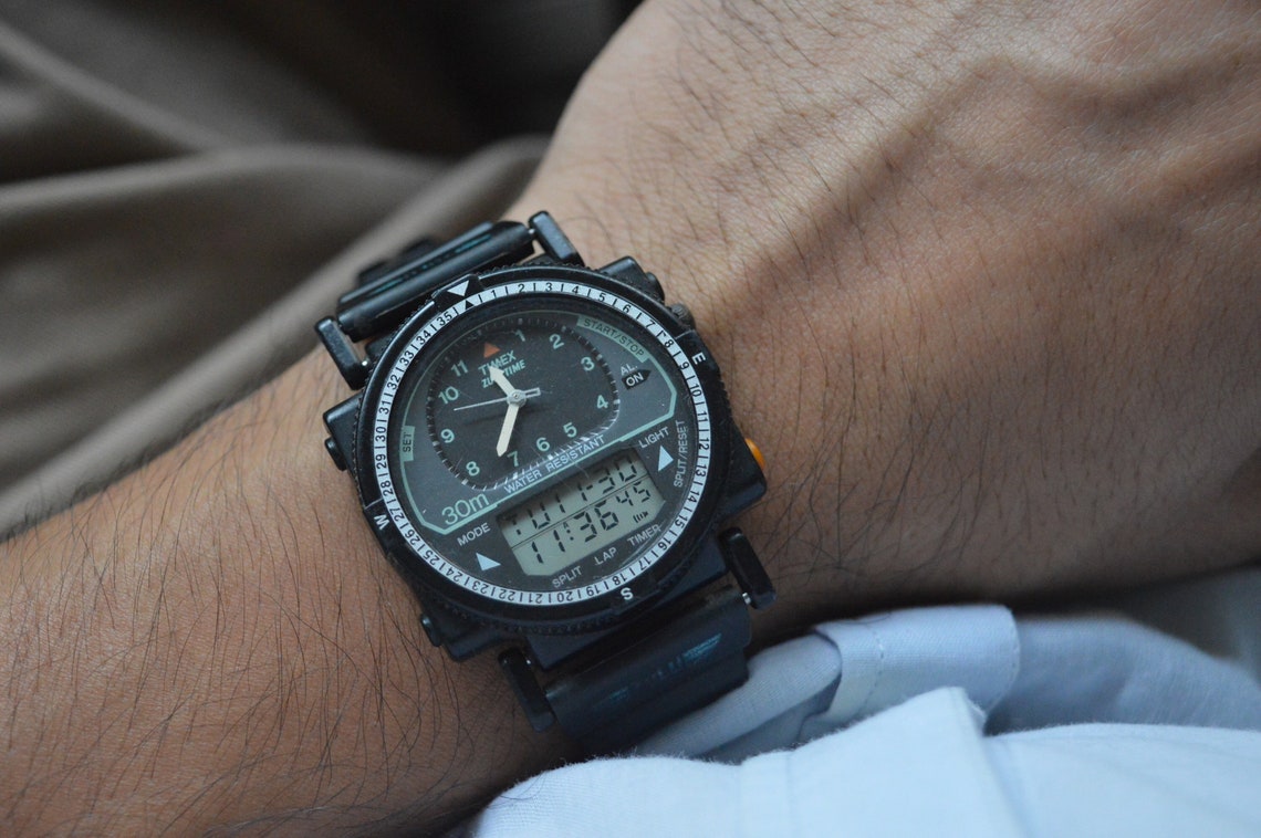 Rare Timex Zulu Time Vintage Watch. Seiko Tissot Omega Rolex Etsy