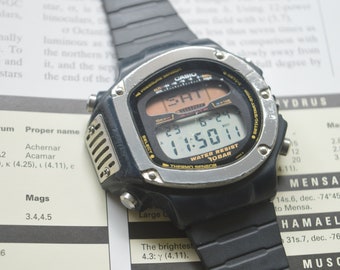 Casio Vintage Alti-Thermo Watch. Citizen Omega Rolex Retro Antique Gift Ideas Him Birthday Anniversary Seiko Tissot Timex Love Timex