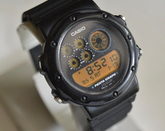 Casio Penta Graph Reloj vintage raro. Cumpleaños Aniversario Seiko Citizen Omega Tissot Tudor Timex Army Ideas de regalos Orient Hamilton Lorus Alba