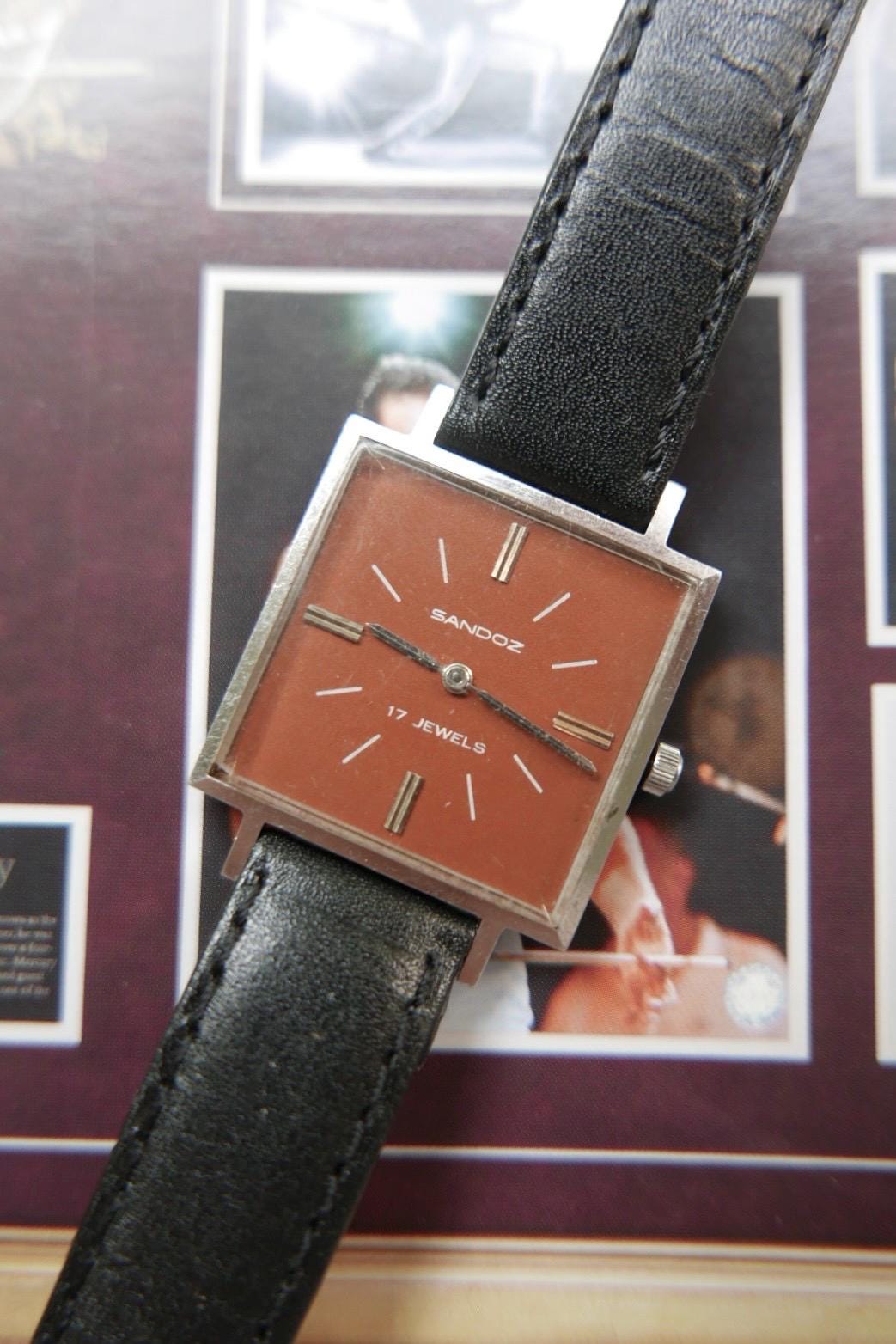 Henri Sandoz ☆オーバーホール済☆手巻き☆機械式☆スイス製 メンズ