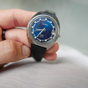 Rare Vintage Citizen V2 Watch. Seiko Tissot Omega Casio Retro Antique Gift Ideas Birthday Anniversary Handmade HMT