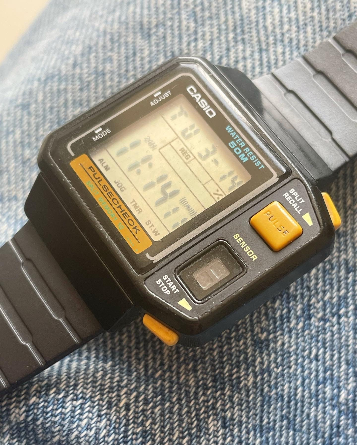 Buy Casio JP 100 Pulse Check Vintage Digital Watch. Birthday