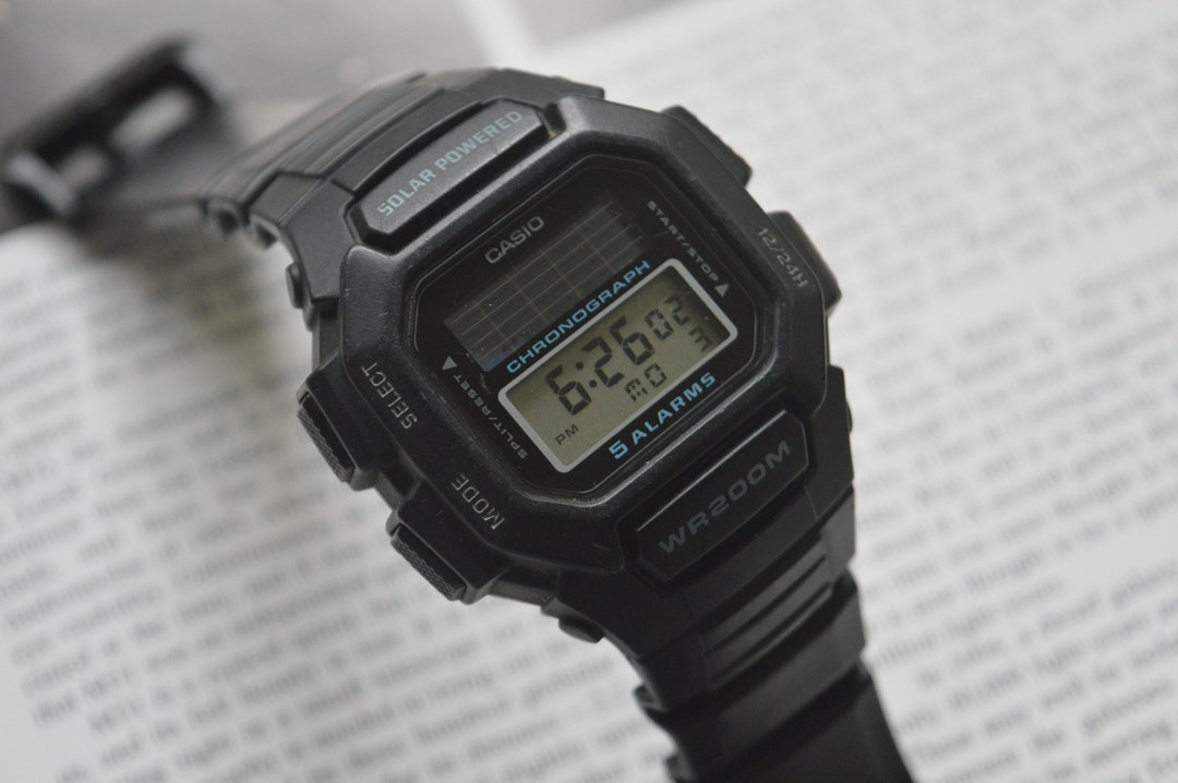 Casio Batteryless Watch. Vintage Seiko Tissot Omega Citizen Etsy