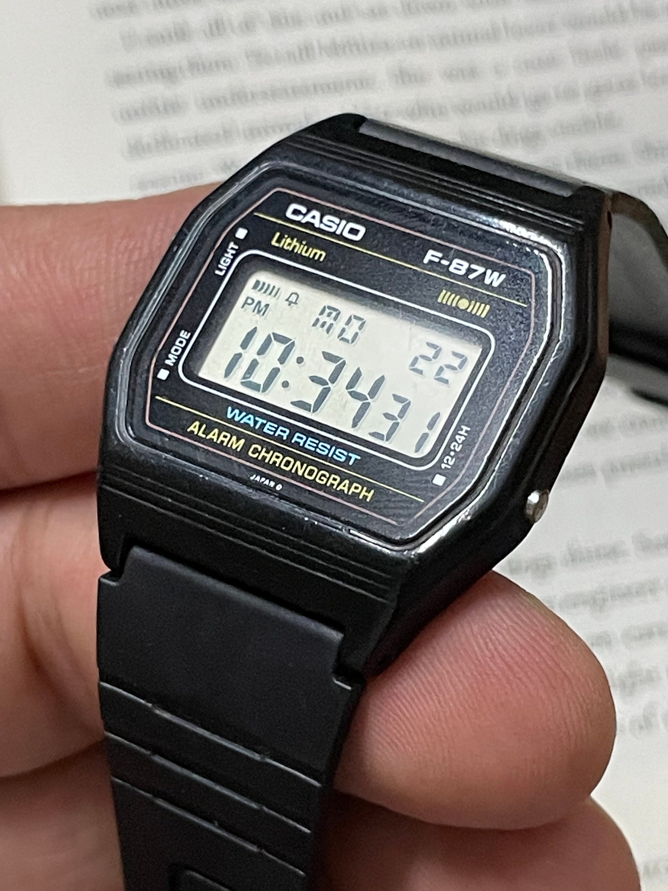 Casio F 87w Rare Vintage Watch. Seiko Citizen Gift Ideas - Etsy