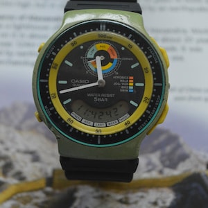 Casio AW 60 Health Watch. Seiko Tissot Omega Rolex HMT Vintage Timex Swiss Pilot Military Gift Ideas Gift for Him Anniversary Birthday