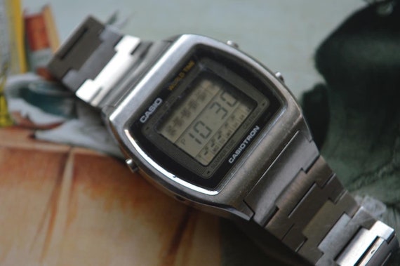 Casiotron Worldtime Vintage Watch. Retro Seiko Casio Omega Tissot India Birthday Anniversary Handmade Military Rolex Tudor Gift Ideas Him