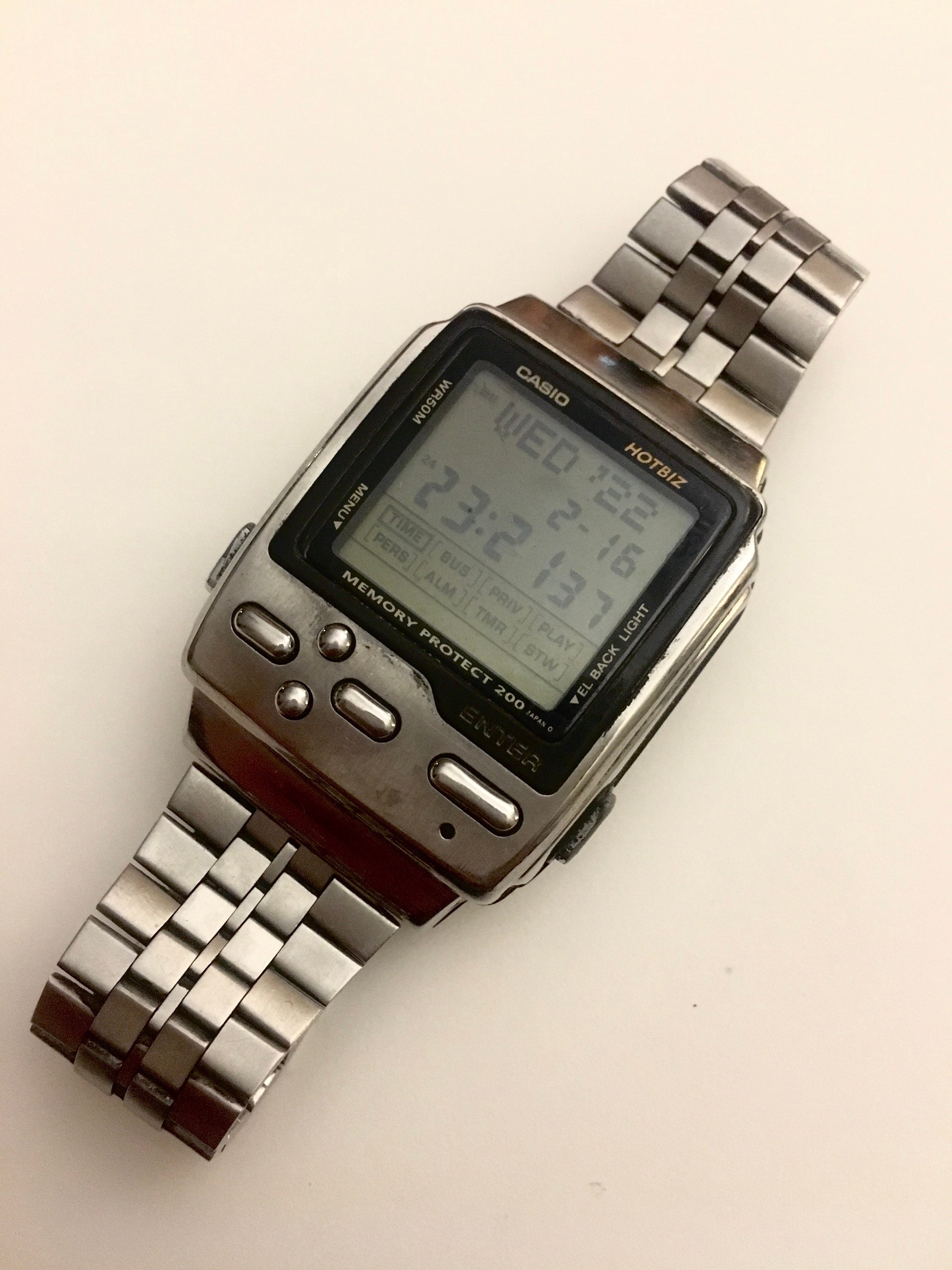 Casio Data Bank HOTBIZ Rare Vintage Watch DB2000. Gift for Him - Etsy  Finland
