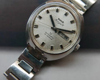 Rare Hmt Rajat Automatic Watch. Seiko Vintage Tissot Rolex Retro Gift Ideas Him Anniversary Birthday Friends Military History India Casio