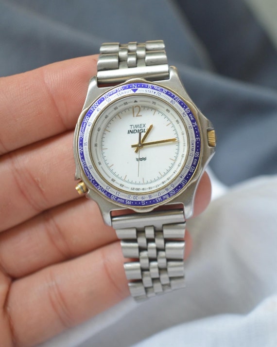 Timex Indiglo Watch. Old School Seiko Tissot HMT Hand… Gem