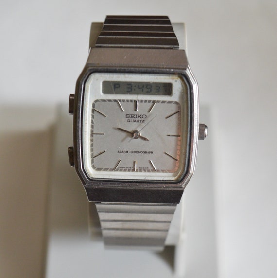 Seiko Vintage Watch. Digital Tissot Timex Swatch Swiss Retro - Etsy Israel