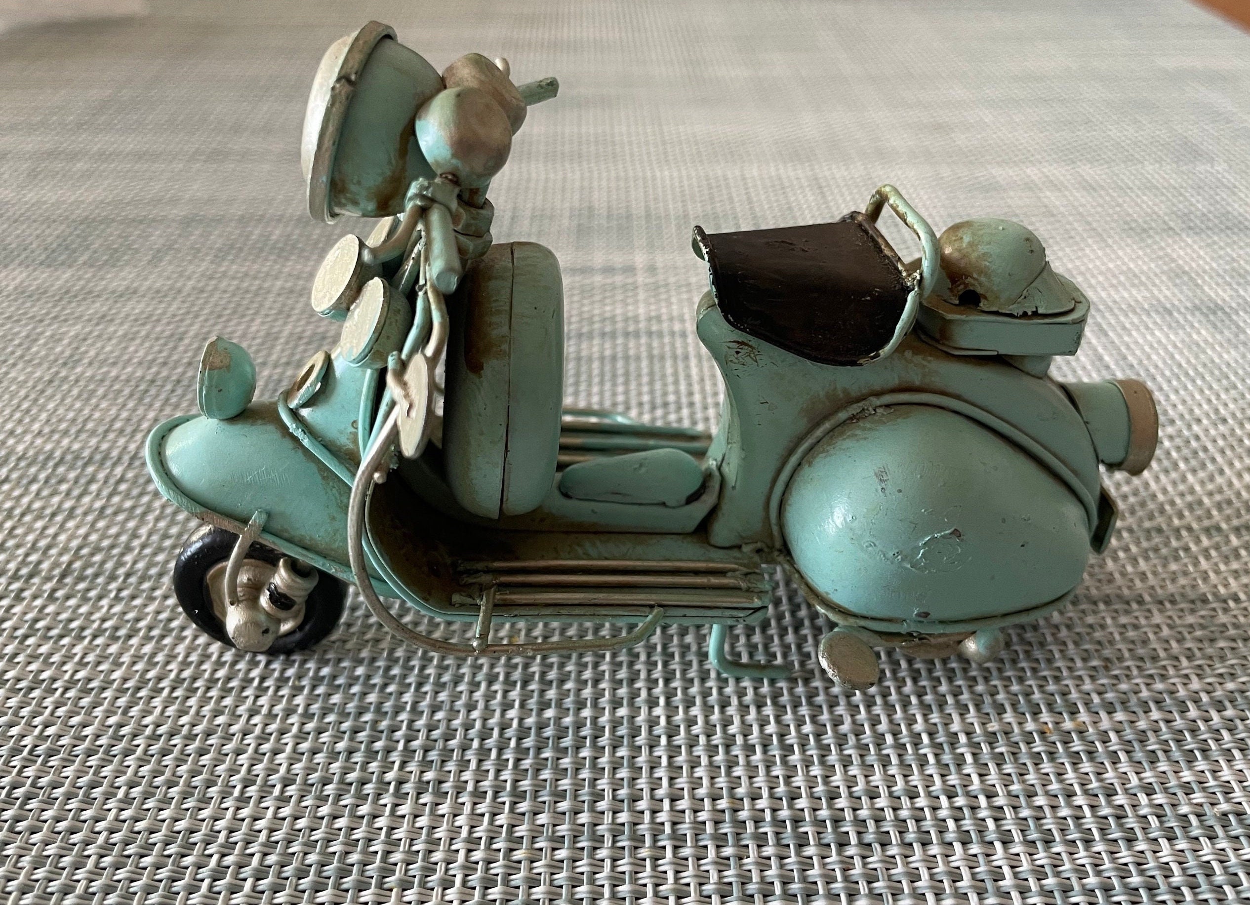 Vintage Motorcycle Scooter Miniature Model Stock Photo 573039808