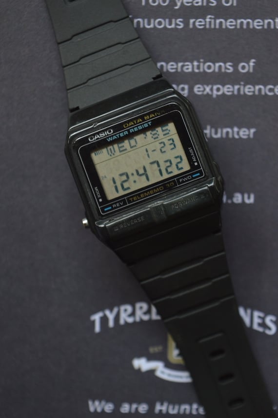 Rare Casio DB-31 Vintage Data Bank Watch. Tudor S… - image 1