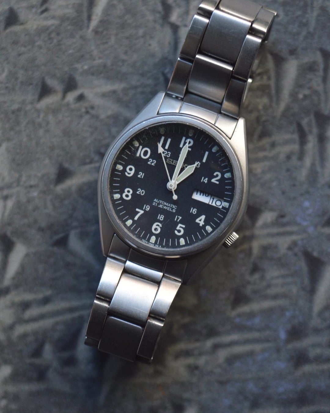 Seiko Military Field Watch. Tissot Omega Rolex Citizen Vintage Swiss Pilot Military Gift Ideas Anniversary Birthday Army WWW Navy Black HMT Etsy Hong Kong