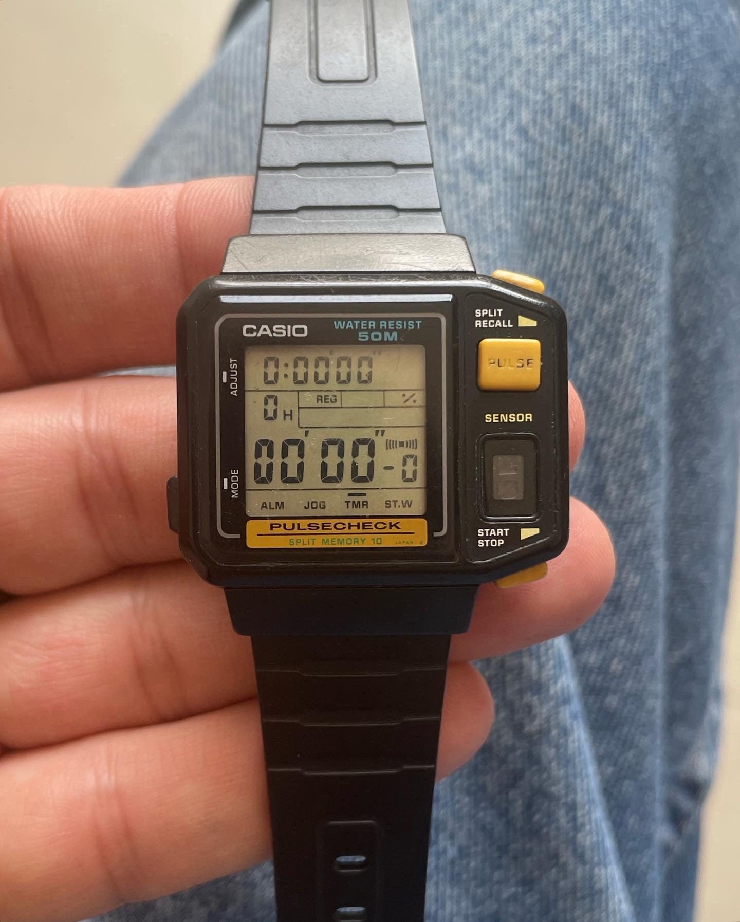 Buy Casio JP 100 Pulse Check Vintage Digital Watch. Birthday Online in  India - Etsy